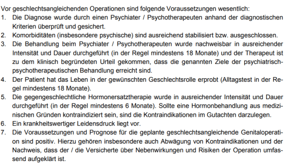 Der Antrag für die Geschlechtsangleichende Operation (GaOP) - Neovagina / Penoid Aufbau 3 Der Antrag für die Geschlechtsangleichende Operation (GaOP) - Neovagina / Penoid Aufbau 3